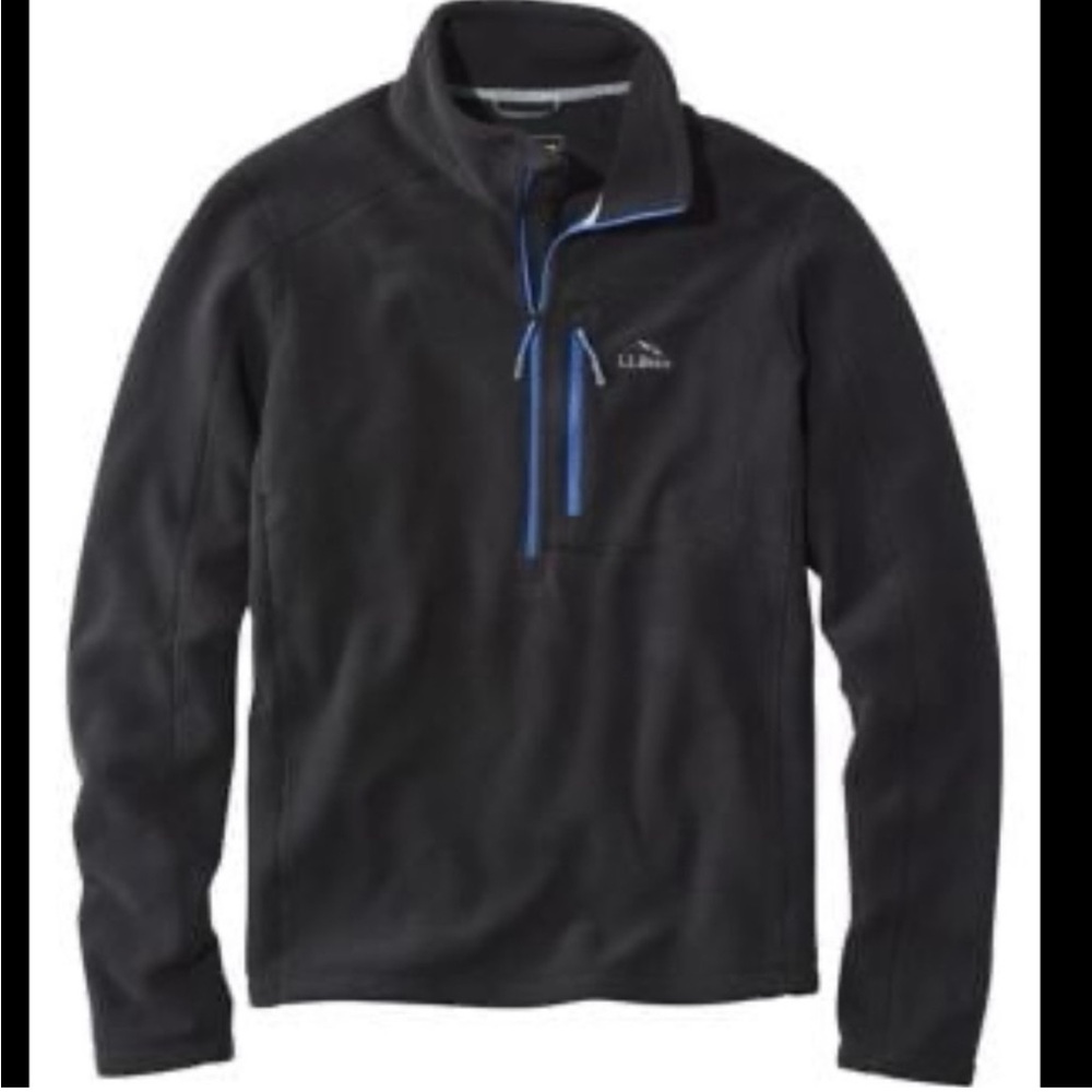 L.L. Bean Fleece with Blue Trim